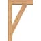 Ekena Millwork Traditional Block Smooth Bracket w/ Offset Brace, Western Red Cedar, 5 1/2"W x 20"D x 32"H BKT0604X20X32TRA05SWR - alternate 3